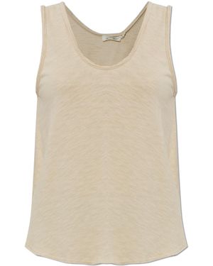 American Vintage T-Shirt With Vintage Effect - Natural