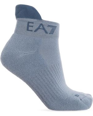 EA7 Socks With Logo - Blue