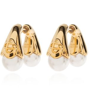 CASABLANCA Pearl Earrings - Metallic
