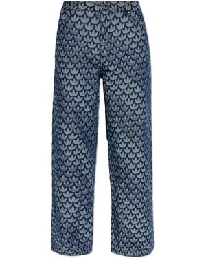 adidas Originals Jeans With Monogram - Blue