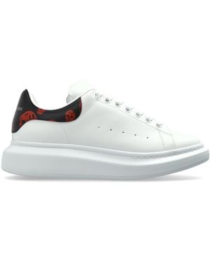 McQueen Leather Sport Shoes With Logo - White