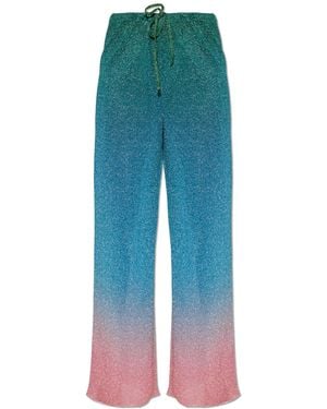 Oséree Trousers With Lurex Thread - Blue