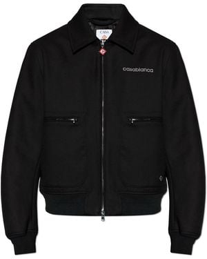 CASABLANCA Jacket With Logo - Black