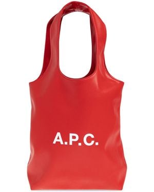 A.P.C. 'Ninon Small' Shopper Bag - Red