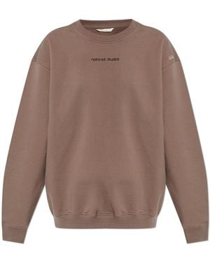 Rethinkit Studios Sweatshirt With Embroidered Logo - Brown