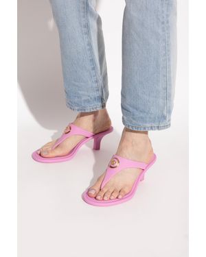Versace Heeled Japanese Sandals - Pink