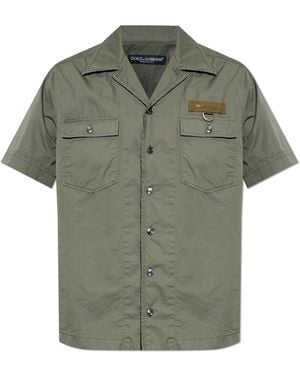 Dolce & Gabbana Shirt With Pockets - Green