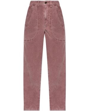 Isabel Marant Corduroy Pants 'Onyta' - Purple