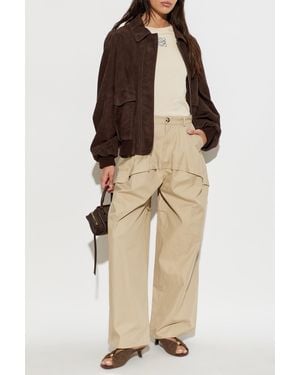 Loewe Suede Jacket - Natural