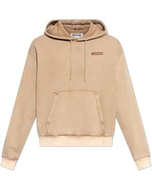 Moschino Sweatshirt From The 'Smiley' Collection - Natural