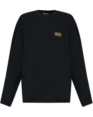 American Vintage Long-Sleeve T-Shirt - Black