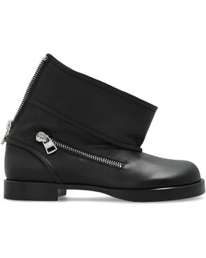 JW Anderson Leather Ankle Boots - Black