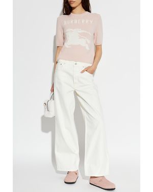 Burberry Wool Sweater 'Skylar' - White