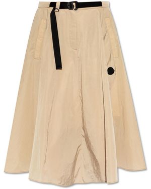 Moncler Skirt With Darts - Natural