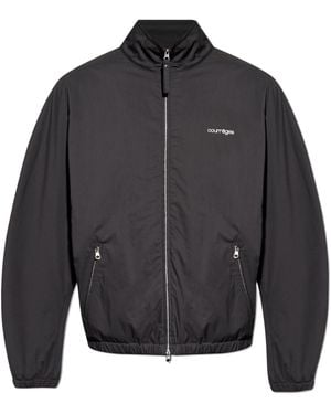 Courreges Jacket With Logo - Grey