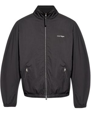 Courreges Jacket With Logo - Grey