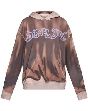 DIESEL Hoodie -Boxt-Hood-Show" - Brown