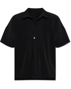 Homme Plissé Issey Miyake Pleated Shirt - Black