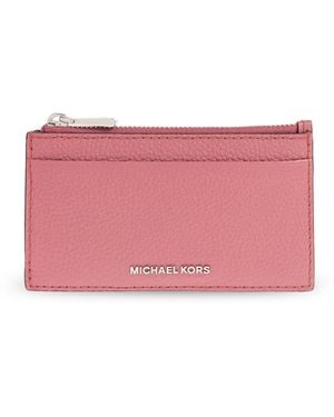 MICHAEL Michael Kors Leather Card Holder - Pink