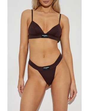 DSquared² Bra With Logo - Brown