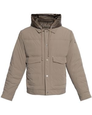 Moose Knuckles Down Jacket With Detachable Hood - Grey