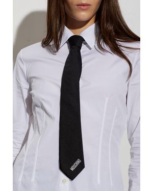 Moschino Silk Tie - Black