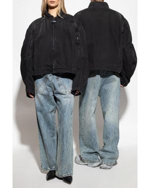 Vetements Wide-Leg Jeans - Black