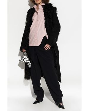 The Attico High-Waisted Pants - Black