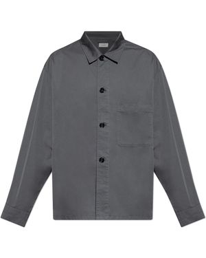 Lemaire Shirt With Pocket - Grey