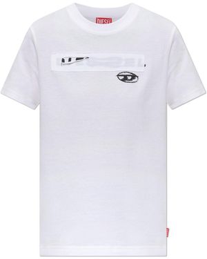 DIESEL T-Shirt 'T-Reg-Zal-V1' - White