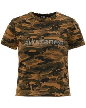 MISBHV T-Shirt With Camo Pattern - Green