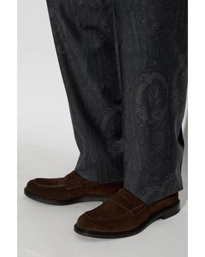Brioni Suede Loafers - Black