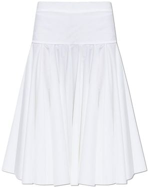 Jacquemus Skirt With Shorter Back - White