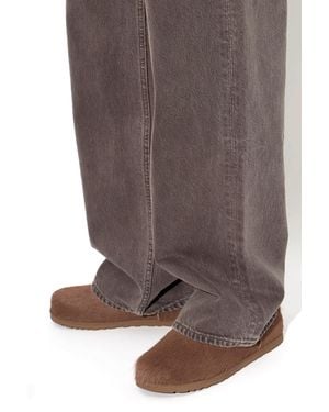 UGG 'Otzo Calf Hair Clog' Leather Shoes - Brown