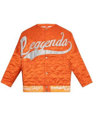 PDF Quilted Jacket - Orange