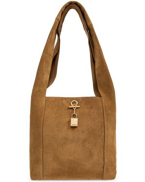 Saint Laurent 'Tanger' Shoulder Bag - Brown