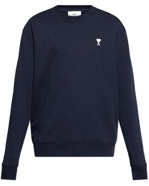 Ami Paris Logo Sweatshirt - Blue