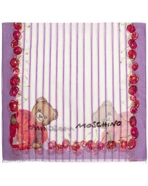 Moschino Scarf With Print - Red