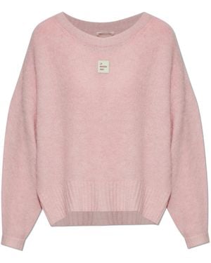 American Vintage Jumper With Patch - Pink
