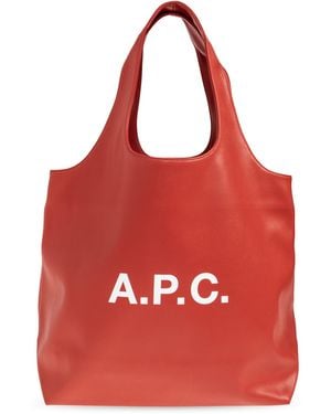 A.P.C. Shopper Bag 'Ninon' - Red