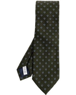 Ferragamo Silk Tie - Green
