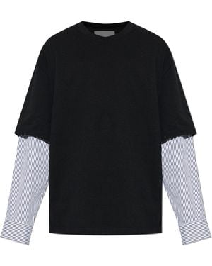 Jil Sander Long Sleeve T-Shirt - Black