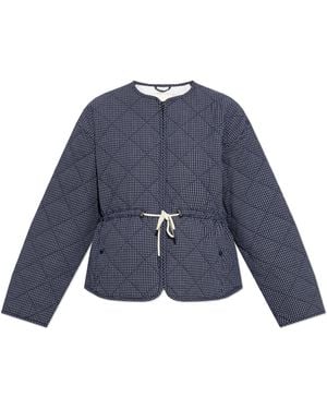 Rethinkit Studios Quilted Jacket With Check Pattern - Blue