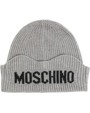 Moschino Cap With Logo - Grey