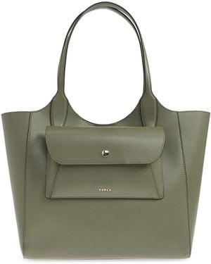 Furla "Lea Medium" Shopper Bag - Green