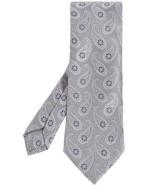 Etro Silk Tie - Grey