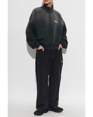 Represent 'Vintage'-Effect Sweatshirt - Black