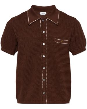 Versace Short-Sleeved Cardigan - Brown