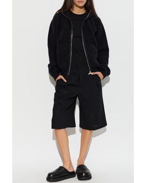 Rick Owens Hooded Cardigan - Black