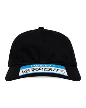 Vetements Baseball Cap - Black